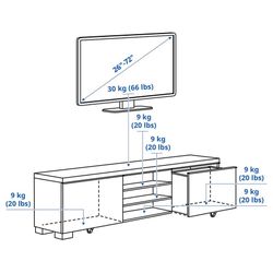 IKEA Besta burs TV stand with storage