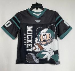 Kids Mickey Mouse Disney Cotton:On Kids Collab Black Football Jersey