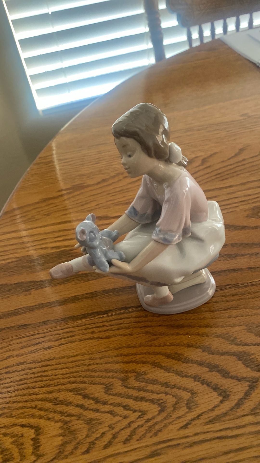 Lladro “Best Friends” Figurine Girl With Teddy Bear