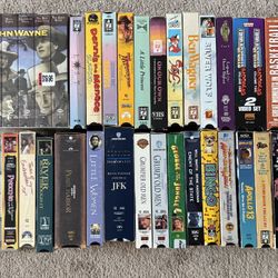 VHS Lot - 48 Tapes. Some Sealed. 
