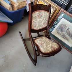 Antique Rocking Chair It Folds