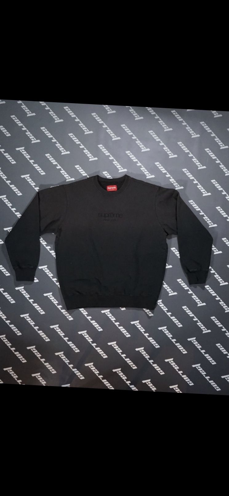 Supreme Dipped Crewneck Black Small