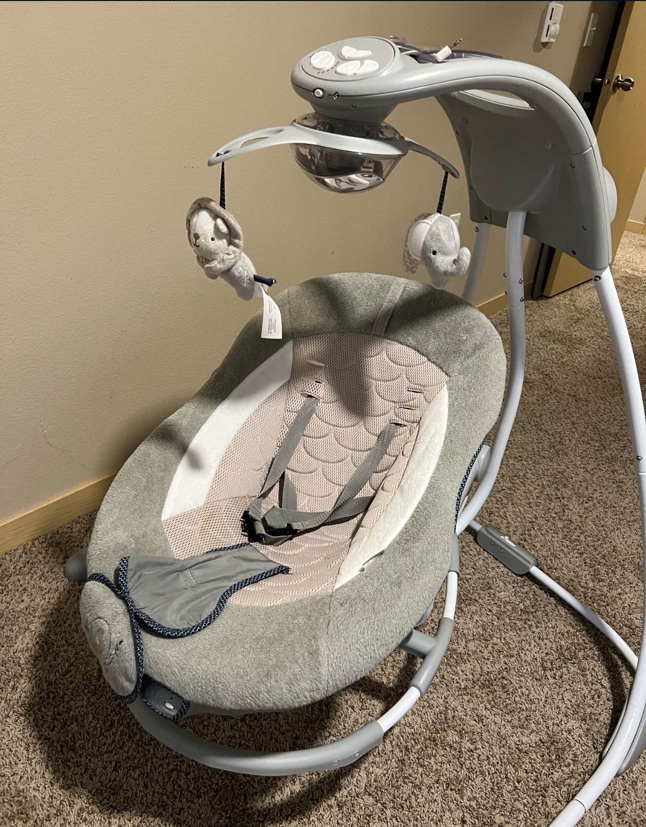 Ingenuity InLighten 2-in-1 Baby Swing & Rocker