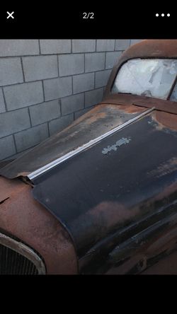 1936 Chevy hood