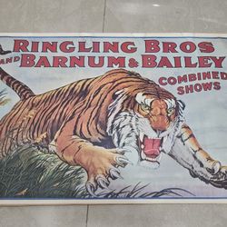 Vintage 1960's Ringling Bros And Barnum & Bailey Poster 