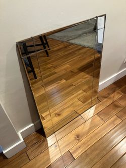 Vintage beveled mirror