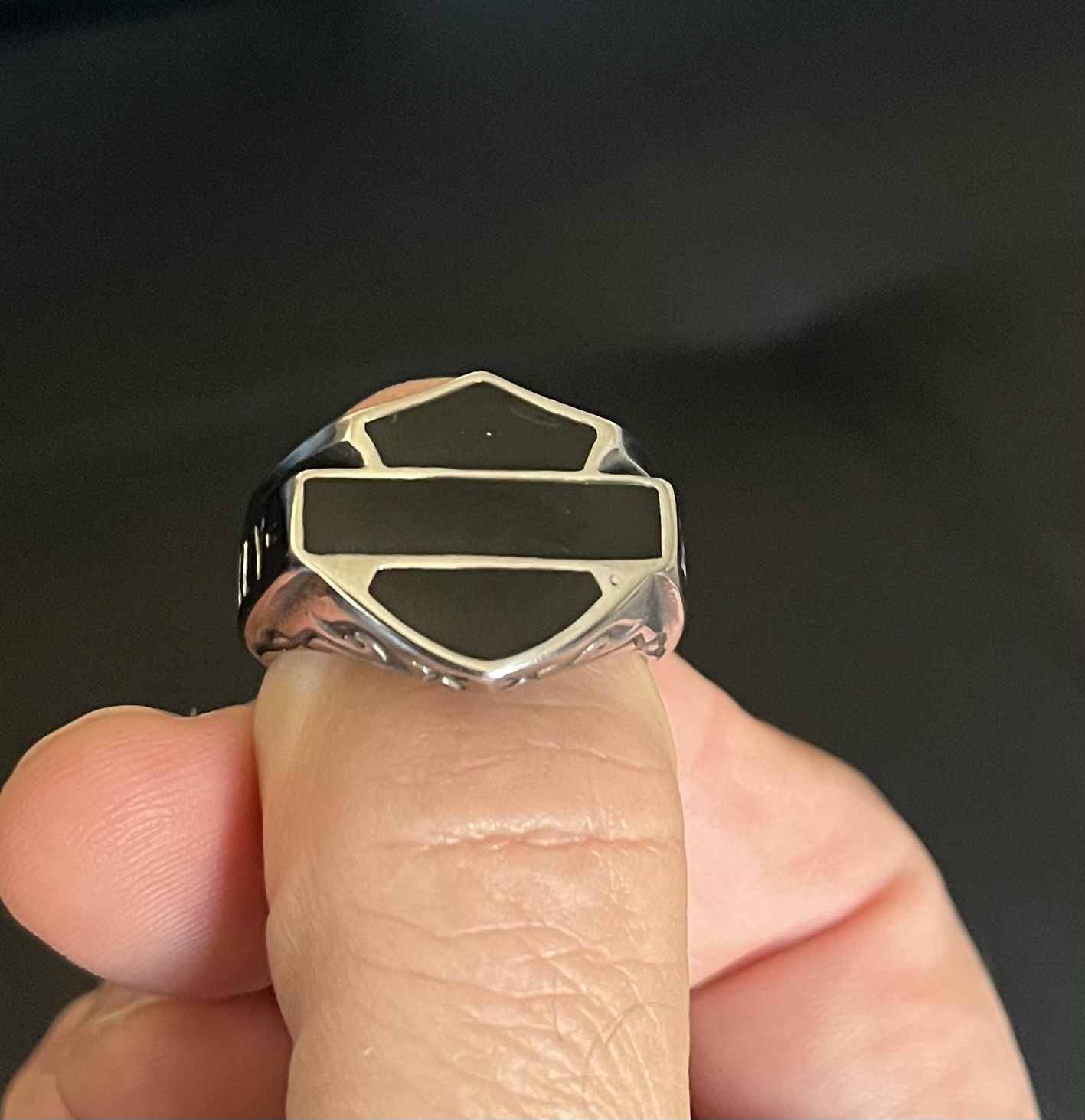Harley Davidson Ring Black Shield