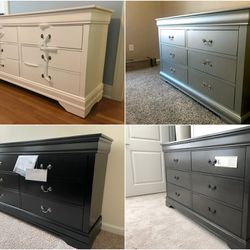 DRESSERS , NIGHTSTANDS AND CHESTS..INDIVIDUALLY PRICED !! BRAND NEW IN BOX NO ASSEMBLY REQUIRED!!