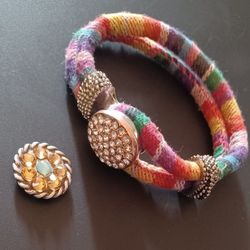 JEWELRY BRACELETS DANDILION, SNAP, LEATHER FRYE, BANGLE ROPE DECORATIVE