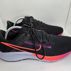 Nike Air Zoom Pegasus 38 Shoes Men's 10 Black Hyper Violet Running Gym Sneakers