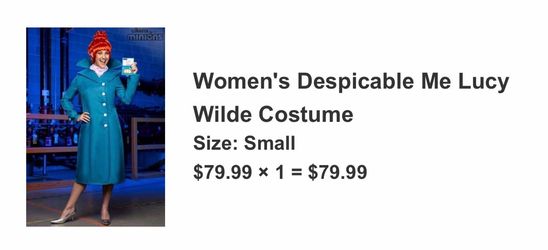 Women’s Lucy Wilde Despicable Me costume