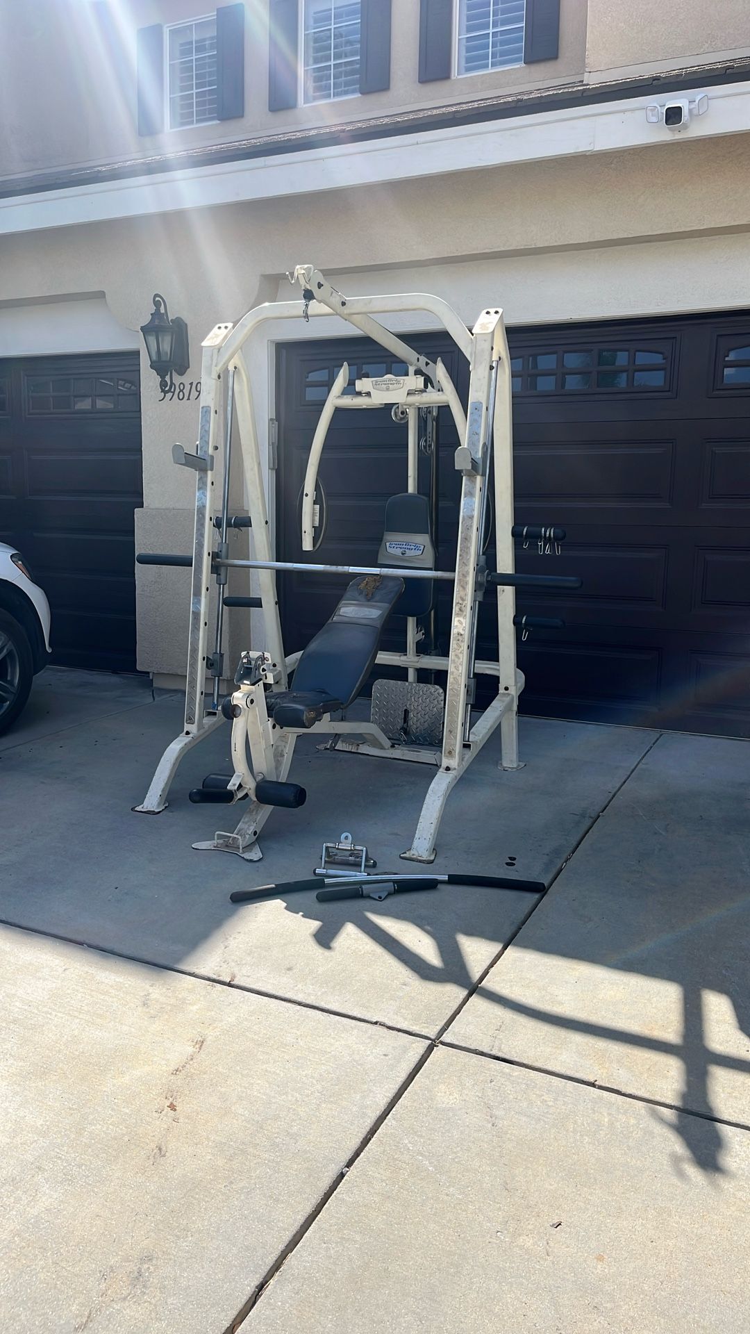 Heavy Duty Olympic Bench and Squat Rack