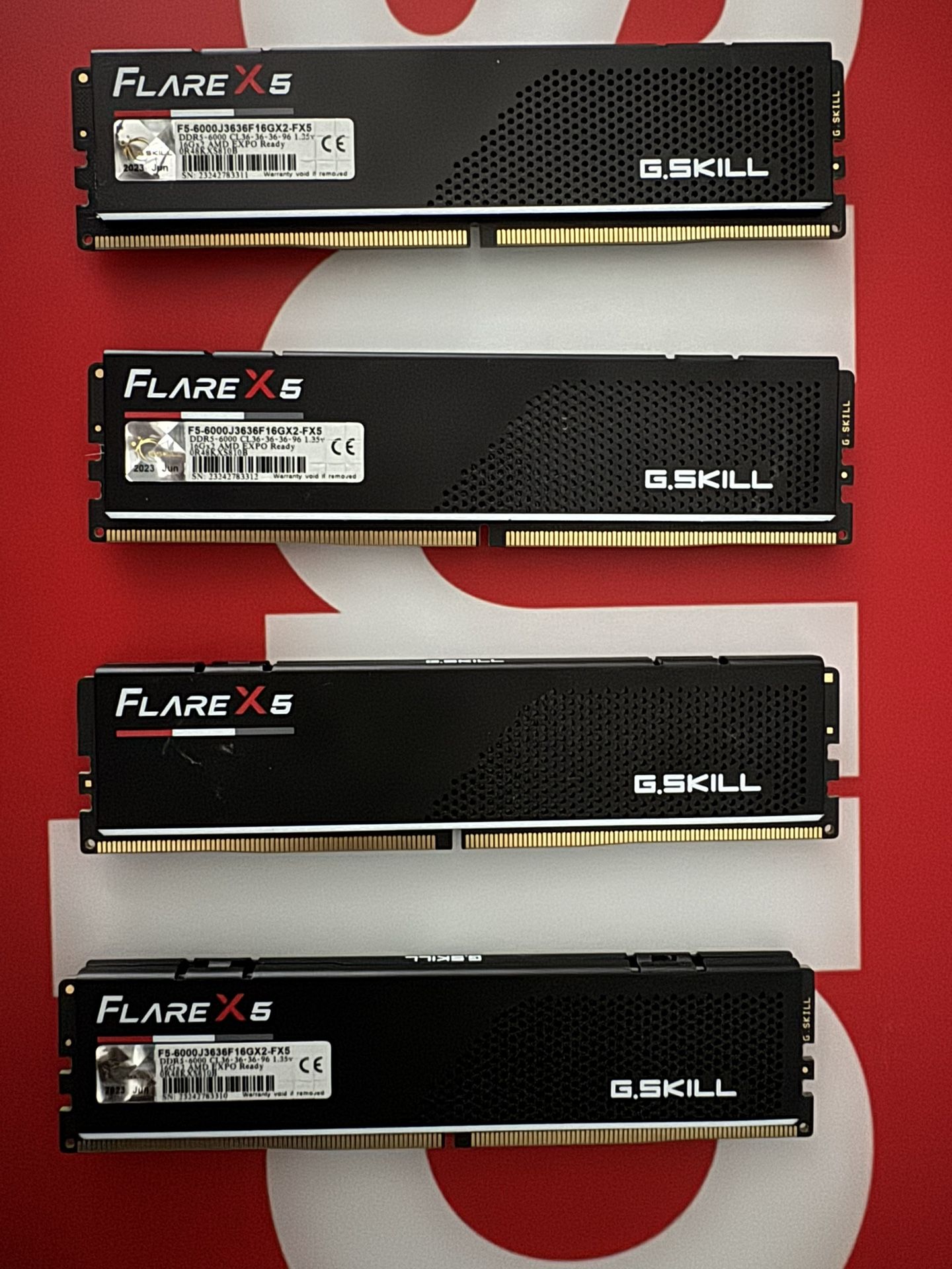 64 GB Ram 16x4 Gskill CL 36