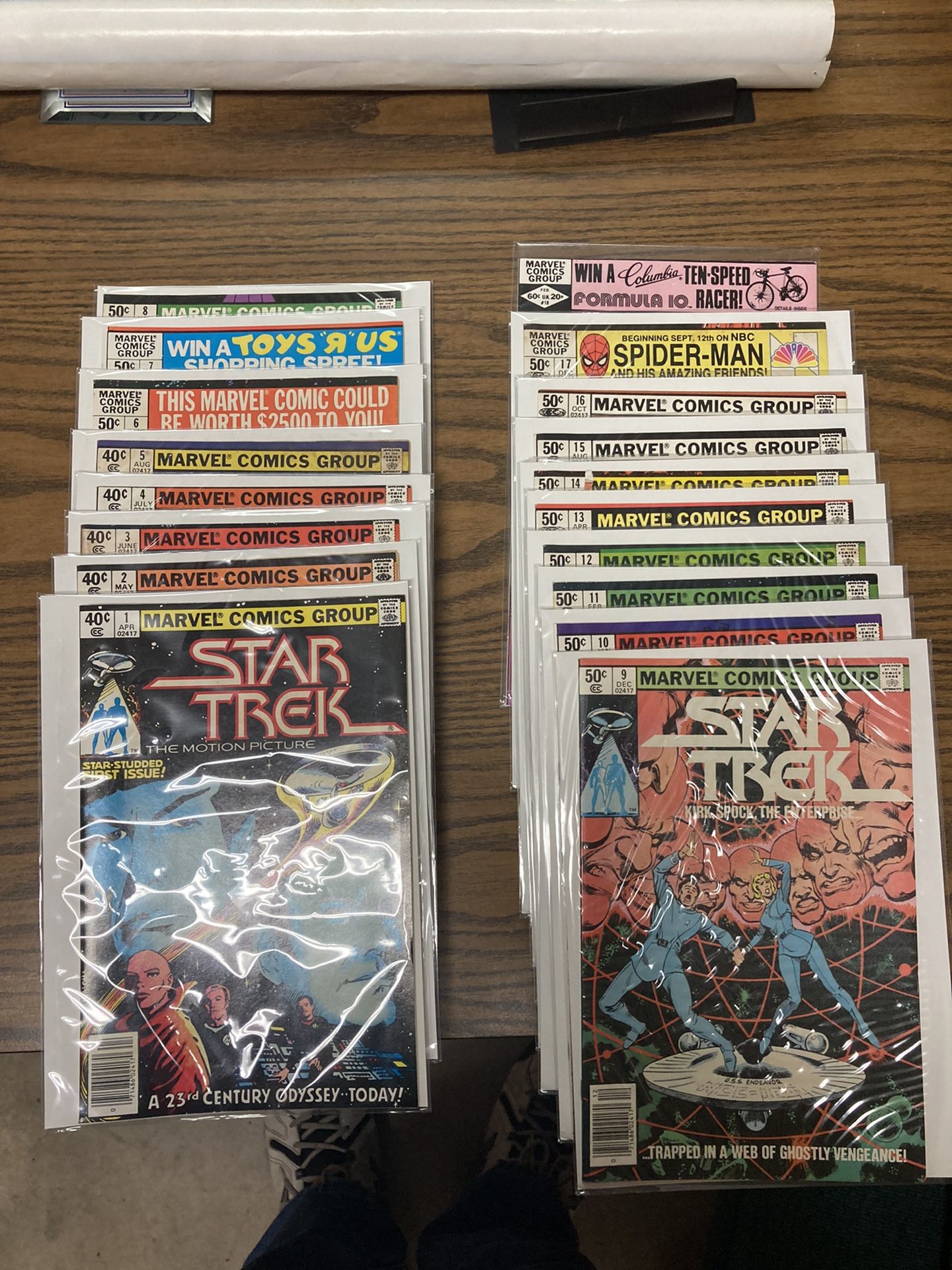 Marvel Comic Books Star Trek 18 Issues