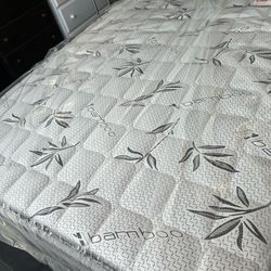 Queen size pillow top mattress reversible
