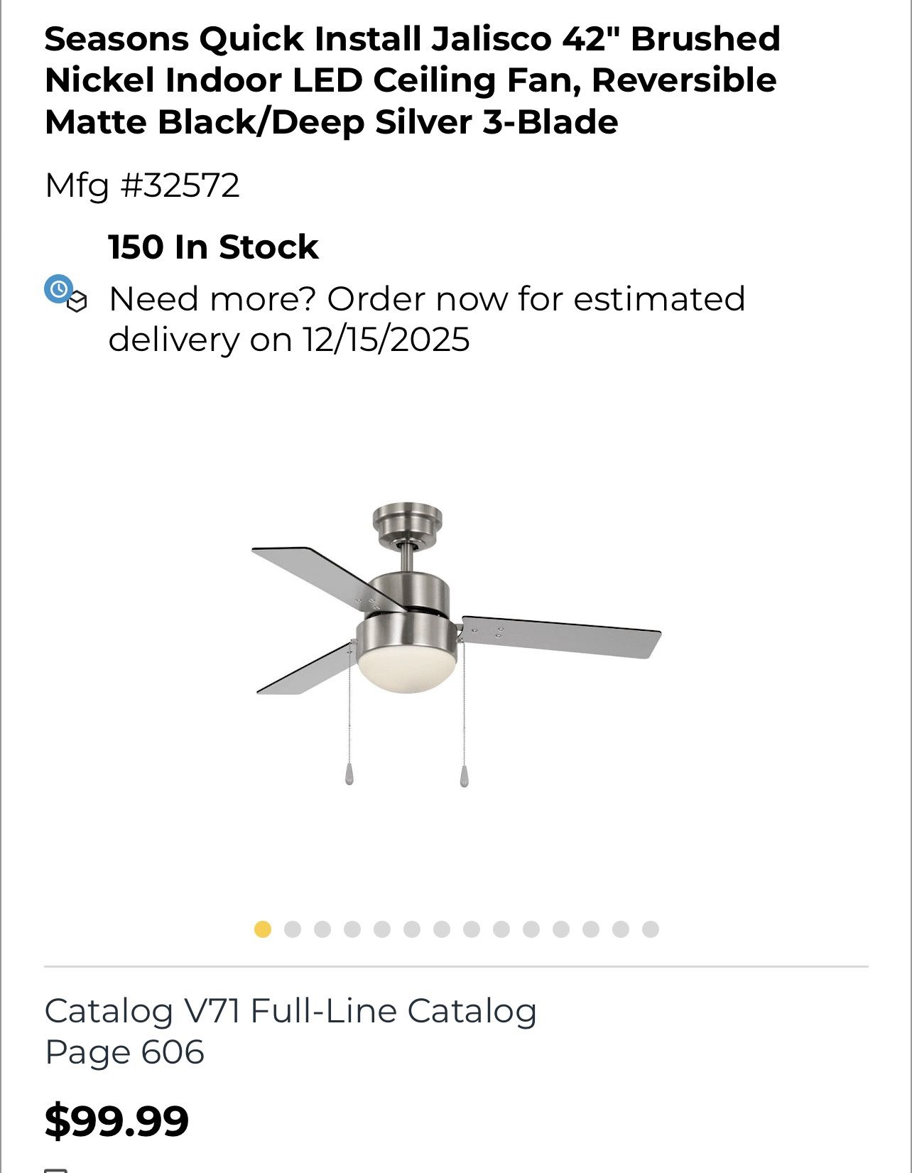 42” Ceiling Fan