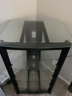 Media Glass Stand/Shelves