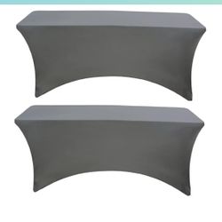 Grey Spandex Tablecloth 