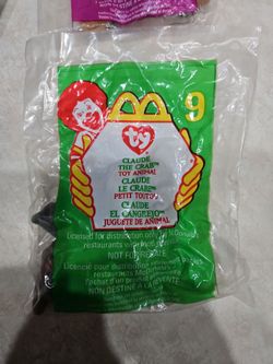 McDonald's TY Beanie Baby Claude the Crab