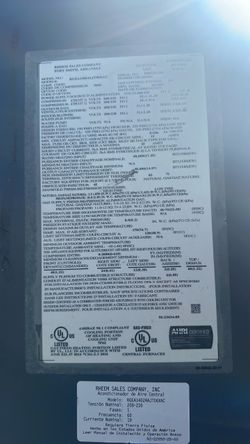 3 ton gas paquete unit