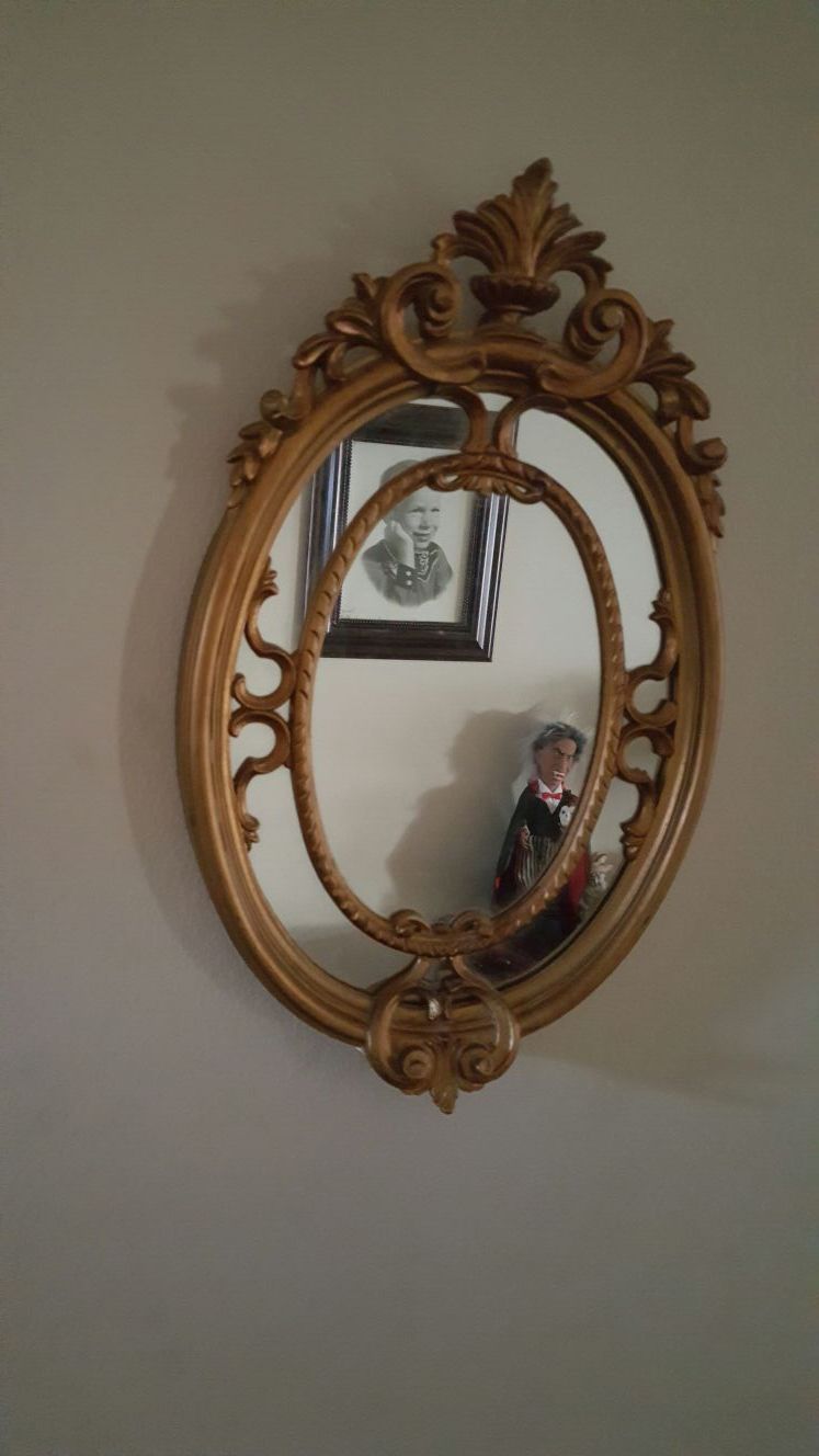 Vintage Gold Plated Mirror