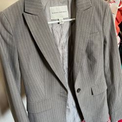 Gently Used - Banana Republic Gray Pinstripe Blazer