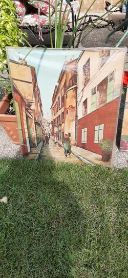 La Rue Rustique print #2978- Maurice Utrillo