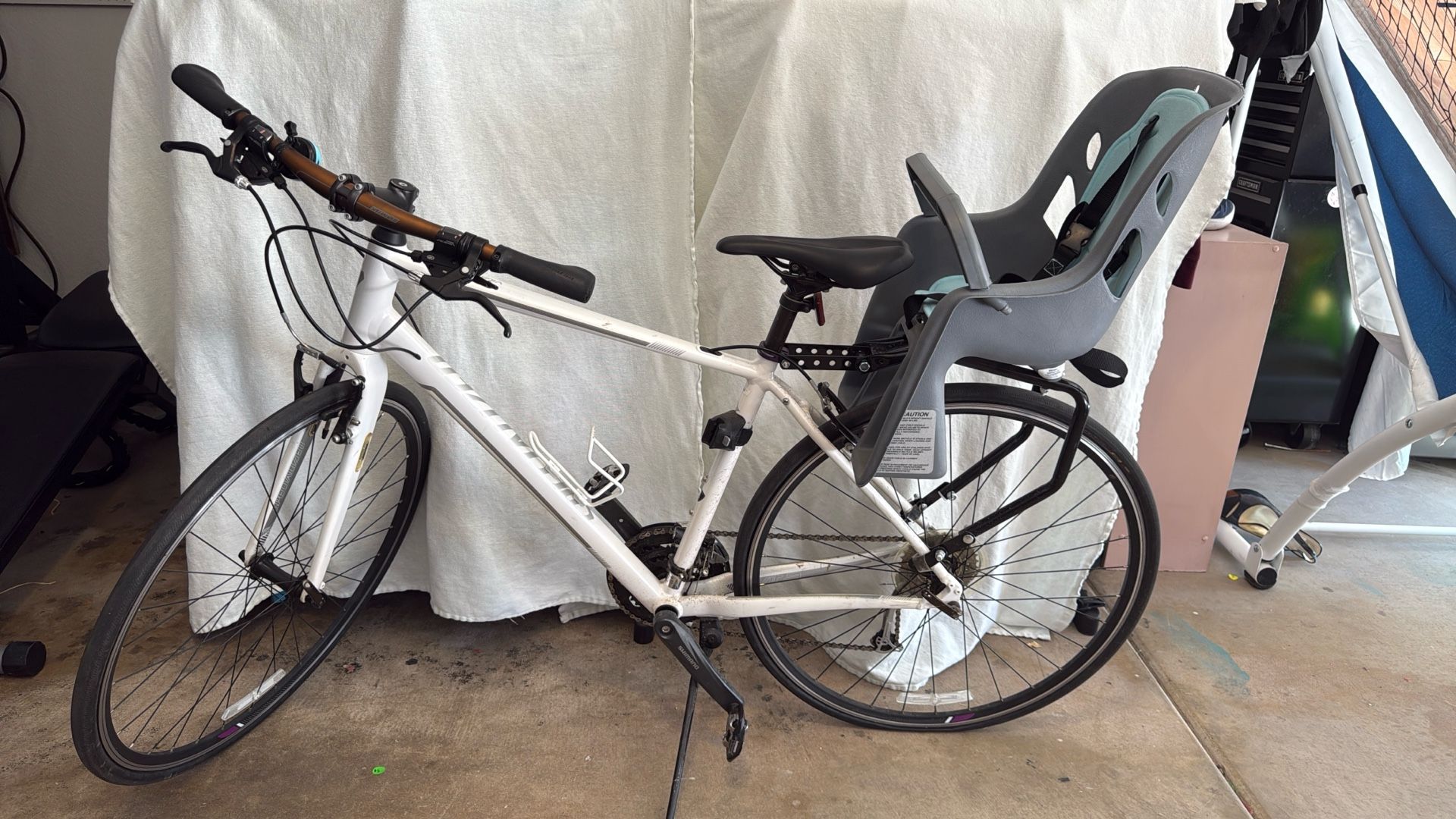 Women's Specialized Bike! Baby Seat Optional!