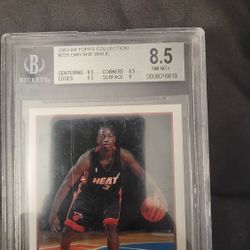 D Wade 8.5 Graded Rookie Card