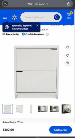 Baxton Studio Simms Modern Shoe Cabinet