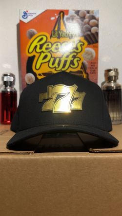 Black & Gold 7 Logo Hat