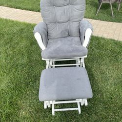 Rocking Chair Baby Nursery Chair Glider with Ottoman