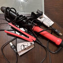 Hair curler and hair straightener 