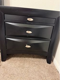Black nightstand