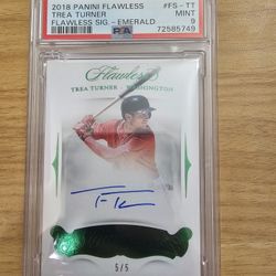 Trea Turner Auto PSA9 (5/5)