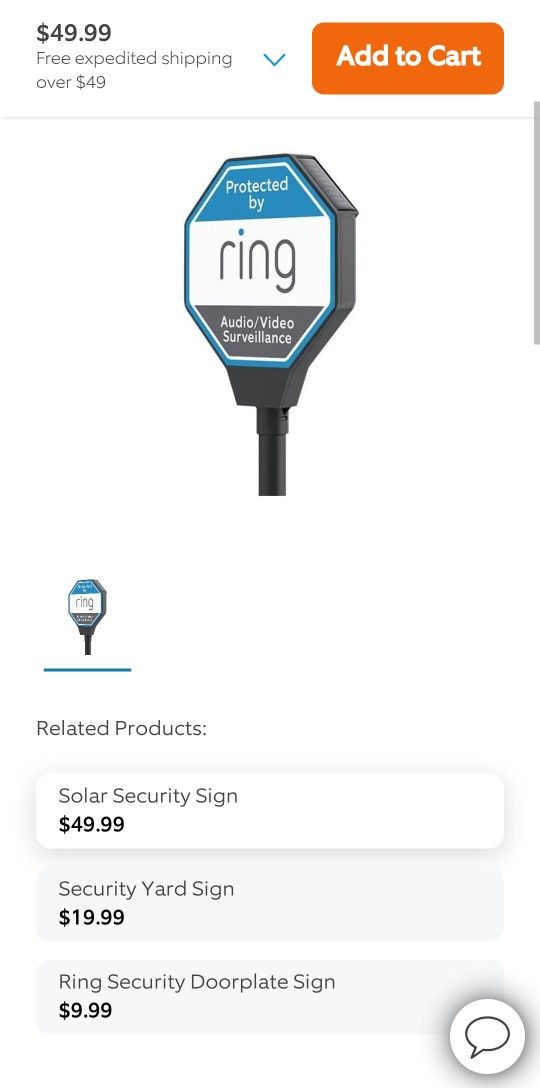 Ring Solar Security Sign