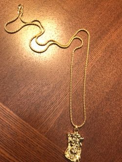 18k “gold plated” Jesus piece