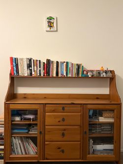 Solid Wood Hutch/Cabinet