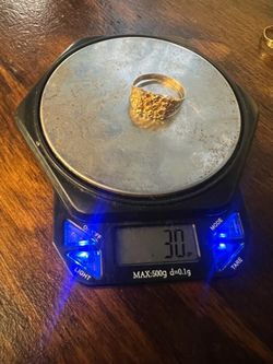 14k gold nugget ring