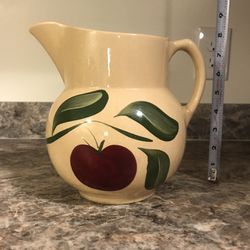 Ceramic jug, Watt Pottery apple #17