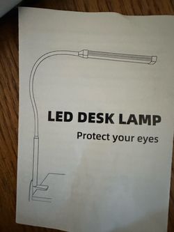 Led clamp on desk lamp, new in the box