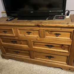 Real Wood - Long Dresser (rustic)