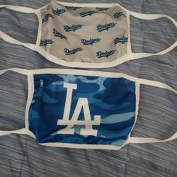 Los Angeles Dodgers Face Mask Set