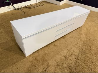 Flawless White IKEA TV Console 71”L x 19”H x 16”D $200