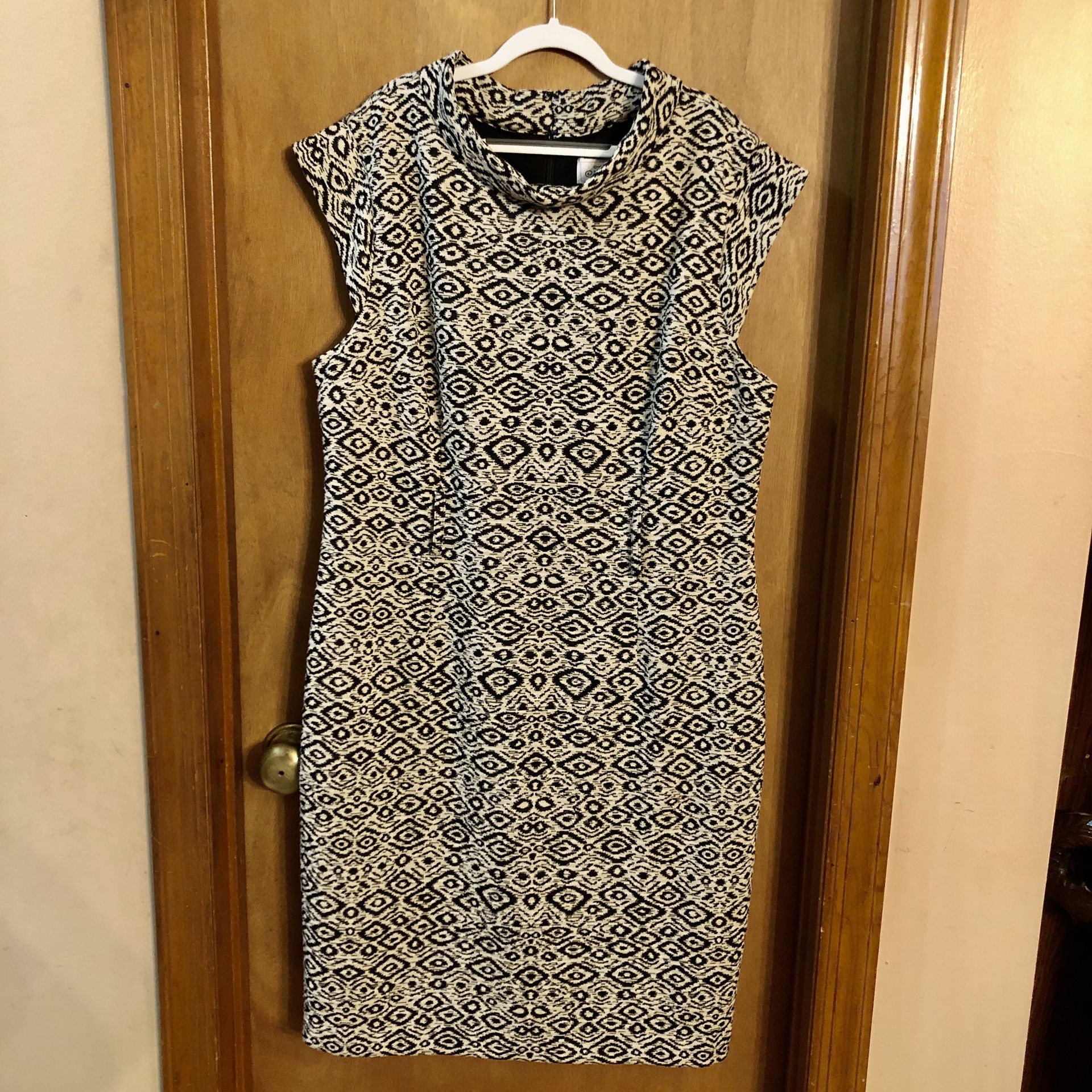 Vintage Cap Sleeve Print Dress 16