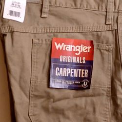 Wrangler Origionals Carpenter Pants NWT 38X32