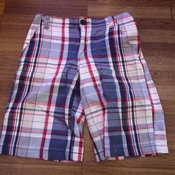 Cherokee Boys Plaid Short Shorts Sz 12