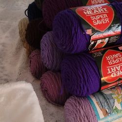 Red HEART yarn Lot