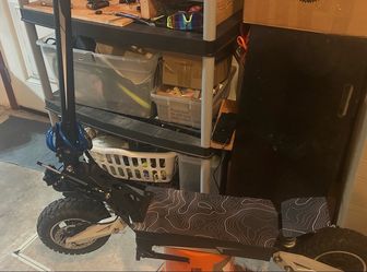 Off-Road Electric Scooter with Custom Deck Grip