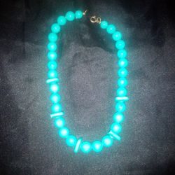 Vintage Turquoise Bead Necklace 